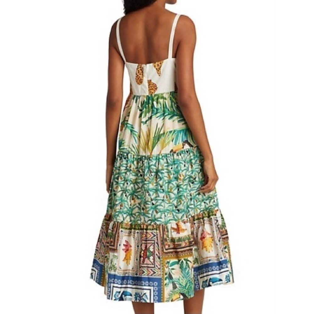 NEW FARM RIO Mixed Prints Bow Tie Midi Dress - Picture 2 of 3